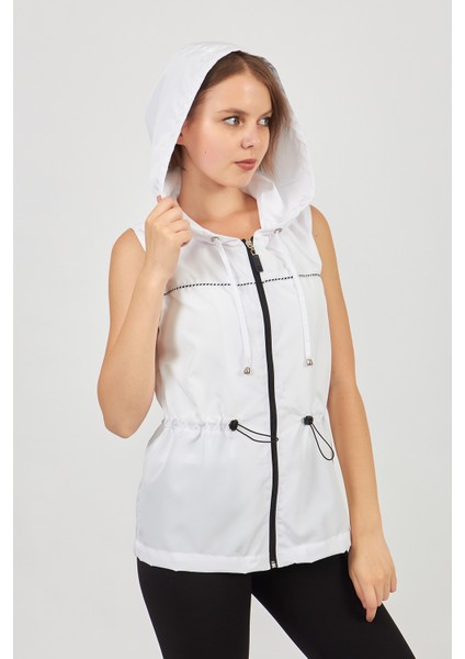 Beyaz Mikro Kumaş Yelek fiyatları