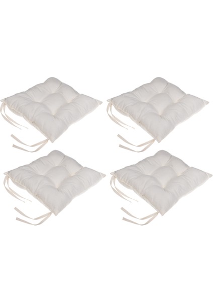 4'lü Kombin Pofidik Kare Sandalye Minderi 40 x 40 cm