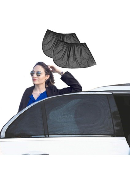2 Adet Araba Gölgelik Araç Yan Cam Güneşlik Oto Perde Güneşliği Anne Bebek Çocuk Arka Cam Emzirme Örtüsü