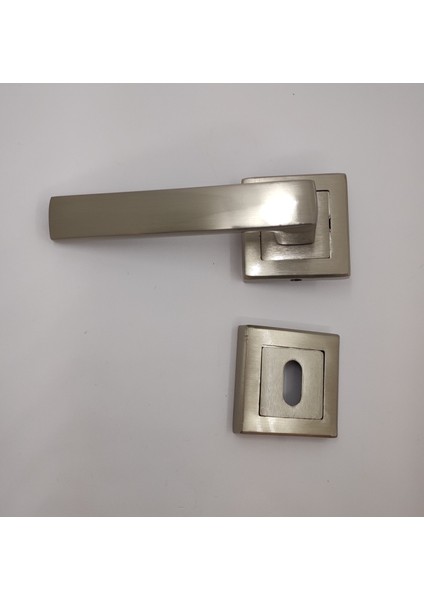 Kapı Kolu Rozetli (Oda Için) 1 Takım Inox Renk