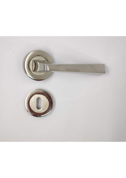 Kapı Kolu Rozetli (Oda Için) 1 Takım Inox Renk