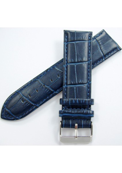 Bizon Deri Saat Kayışı 24MM Lacivert Saat Kordonu Kroko Kolçak fiyatları