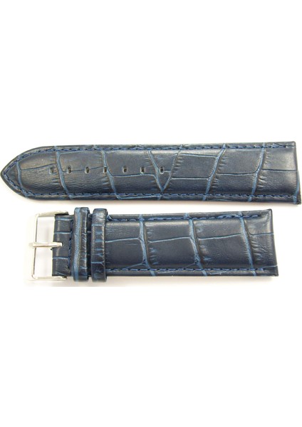 Bizon Deri Saat Kayışı 24MM Lacivert Saat Kordonu Kroko Kolçak modelleri