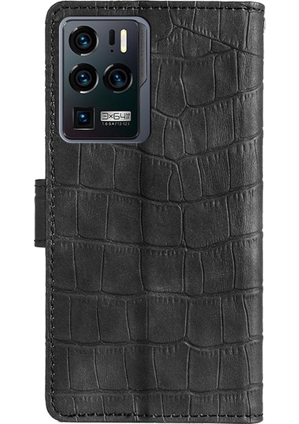 Zte Axon 30 Ultra 5g Siyah Için Cilt Fe Timsah Telefon Kılıfı (Yurt Dışından) fırsatları