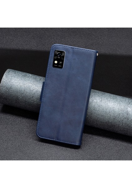 Zte Blade A31 Mavi Için Deri Kasa Telefon Kılıfı (Yurt Dışından) fırsatları