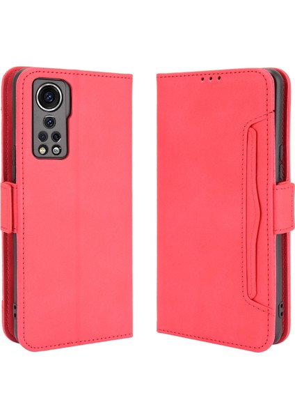 Zte Axon 30 5g Kırmızı Için Cilt Fe Buzağı Telefon Kılıfı (Yurt Dışından)