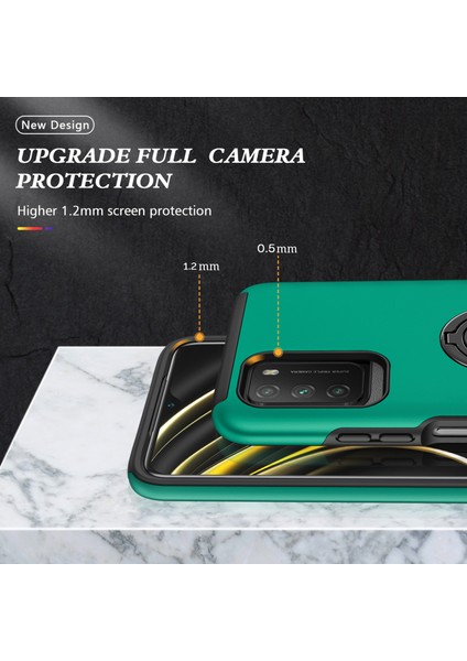 Xiaomi Için Poco M3 Pc + Tpu Manyetik Koyu Yeşil Telefon Kılıfı (Yurt Dışından) modelleri