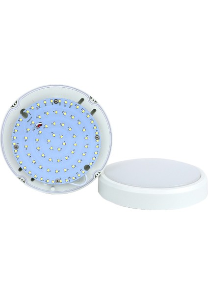 LED Yuvarlak Nemliyer Tavan Glop 12W Beyaz 6500K IP65