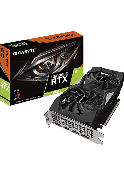 Nvidia Geforce RTX 2060 D6 12G GV-N2060D6-12GD 12 GB Gddr6 192 Bit Ekran Karti