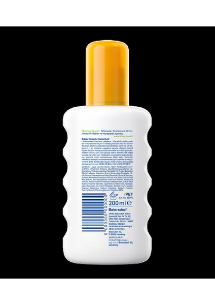 Nıvea Sun Spf 50 Güneş Alerjisine Karşı Hassas Güneş Spreyi 200ML+ Plaj Çantası