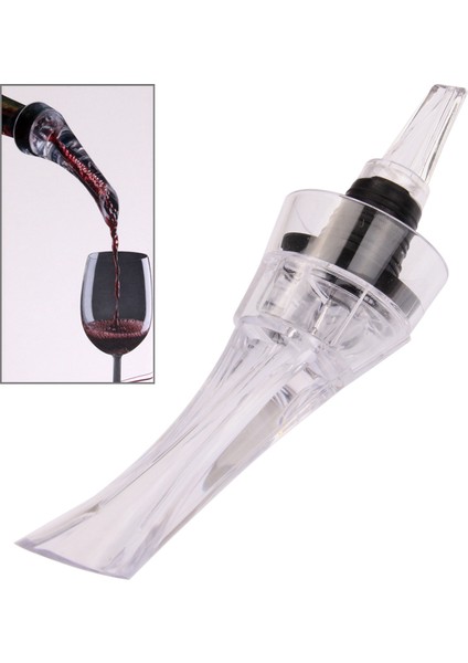Moda Olekranon Şarap Pourer Rapid Decantter Şeffaf (Yurt Dışından)