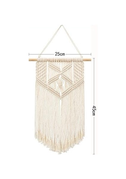 25 * 45 cm Nordic Makrome Dokuma Goblen Boho Chic Bohemian Duvar Asılı (Yurt Dışından)