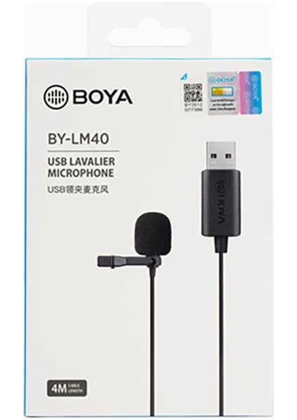 BY-LM40 Dijital USB Yaka Mikrofonu