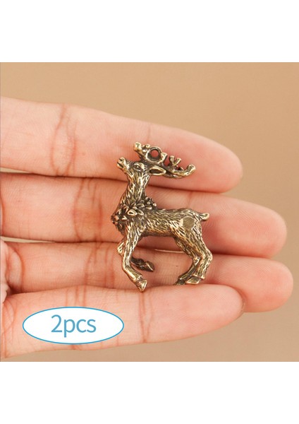 2x Sika Geyik Takılar Mücevher Yapımı Diy Kolye Antika Tarzı Pirinç Kolyeler (Yurt Dışından) fırsatları