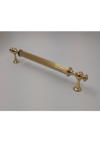 Mutfak Dolap Çekmece Kapak Mobilya Kulbu 160 mm Lüks Metal Kulp (Altın Renk)