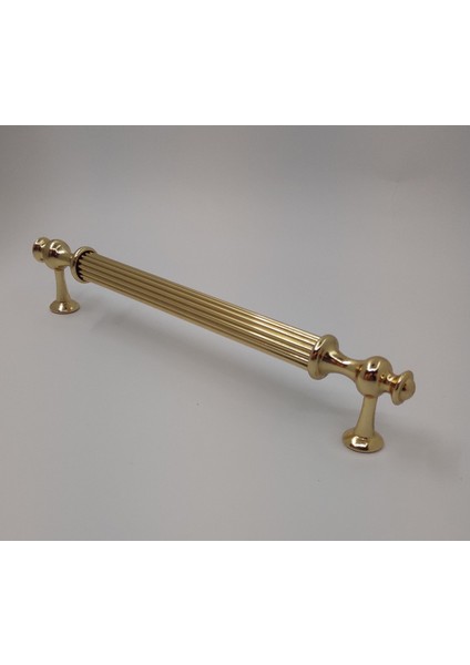 Mutfak Dolap Çekmece Kapak Mobilya Kulbu 160 mm Lüks Metal Kulp (Altın Renk)