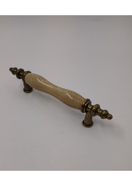 Mutfak Dolap Çekmece Kapak Mobilya Kulbu 128 mm Lüks Metal Kulp (Antik Renk)