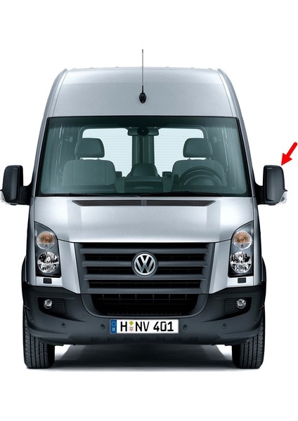 Vw Volkswagen Crafter 2006-2016 Sol Dış Yan Dikiz Aynası Kapağı Üst Kapak 2E1857516A