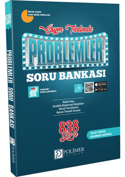 ÖSYM Tadında Tamamı Video Çözümlü Problemler Soru Bankası(838 Soru)