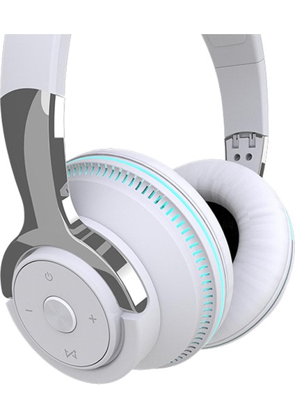 H2 Kablosuz Kulaklık Bluetooth Kulaklık Katlanabilir Kulaklık Gürültü Beyaz (Yurt Dışından)