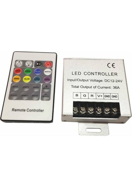 15 Metre Iç Rgb Şerit LED Ultra Slim Trafo Kumanda 3 Çip 5050 Double Pcb 15 mt Iç Set