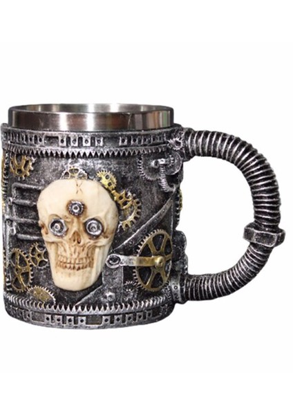Kuru Kafa Iskelet Steampunk Kupa Bardak 3 Boyutlu Kabartmalı fiyatları