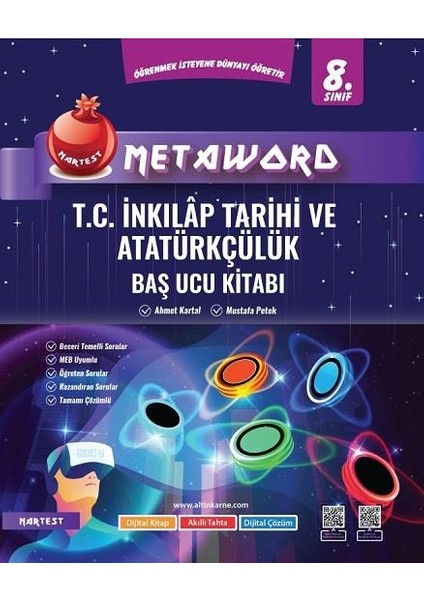 Nartest Yayınevi 8. Sınıf Metaword T.C. İnkılap Tarihi ve Atatürkçülük Baş Ucu Kitabı