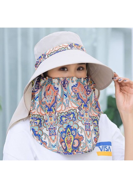 Kadın Yüz Koruyuculu Şapka - Çok Renkli (Yurt Dışından) fiyatları
