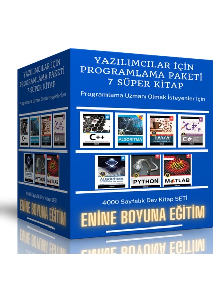 Enine Boyuna Eğitim Yazılımcılar Için Programlama Paketi (7 Süper Kitap)