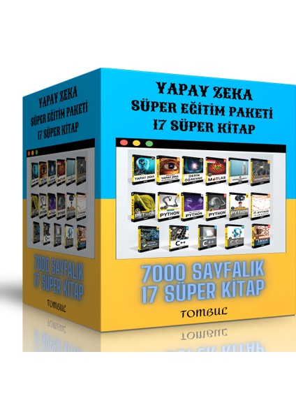 Enine Boyuna Eğitim Yapay Zeka Süper Eğitim Paketi (17 Süper Kitap)