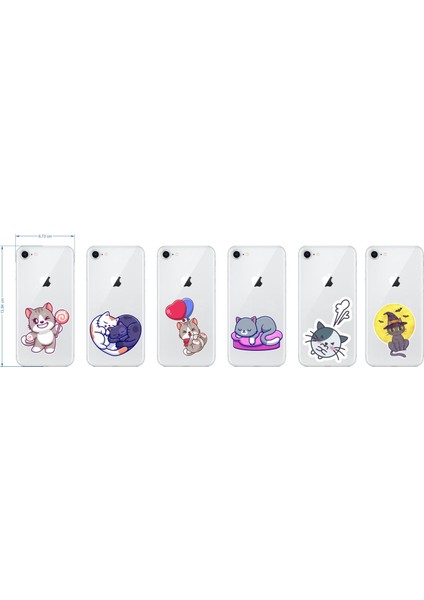Kedi Sticker / Laptop Etiketi - Telefon Etiketi - Defter Etiketi - Bavul Etiketi fiyatları