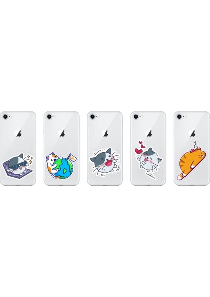 Kedi Sticker / Laptop Etiketi - Telefon Etiketi - Defter Etiketi - Bavul Etiketi modelleri