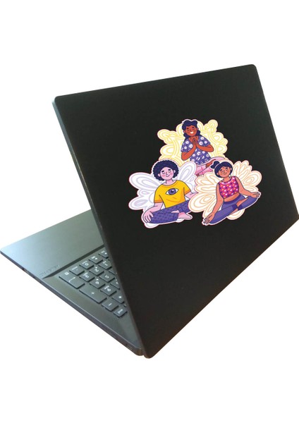 Meditasyon Etiket Seti / Laptop Notebook Kask Valiz Defter Sticker Seti