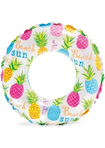 Intex 59230 Sevimli Ananas Desenli Simit 51 cm