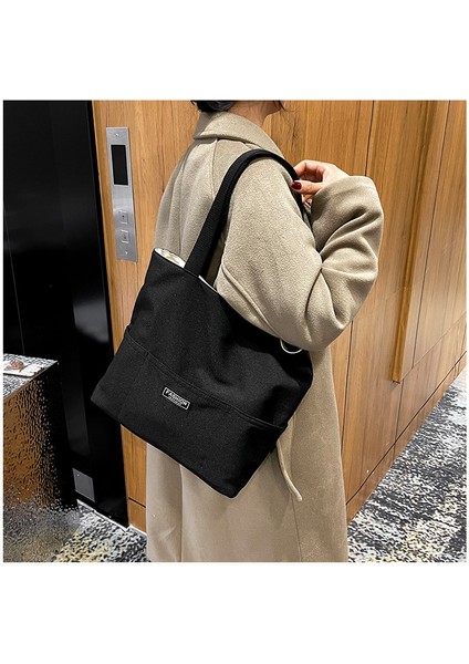 Çift Gözlü Kanvas Tote Bag (Yurt Dışından) indirimleri