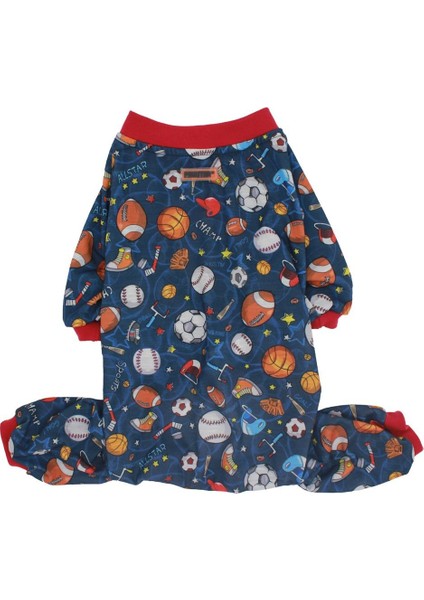 Sport Rompers Spor Kedi Köpek Penye Pijama Tulum