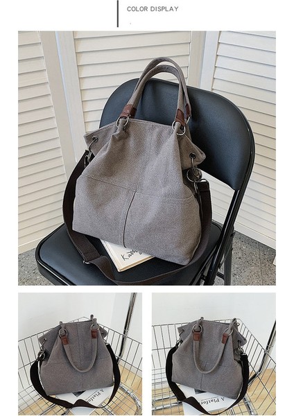 Kanvas Tote Bag Bej (Yurt Dışından)