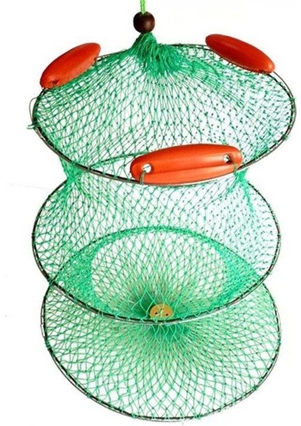 Aquapet Şamandıralı Batmayan Ip Livar File Balık Hapis Sepeti 50 x 65 cm Yükseklik