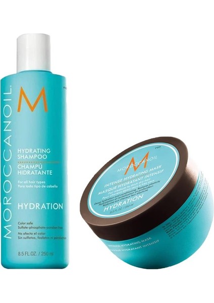 Hydrating Nem Şampuanı 250ml + Intense Hydrating Mask 250ml