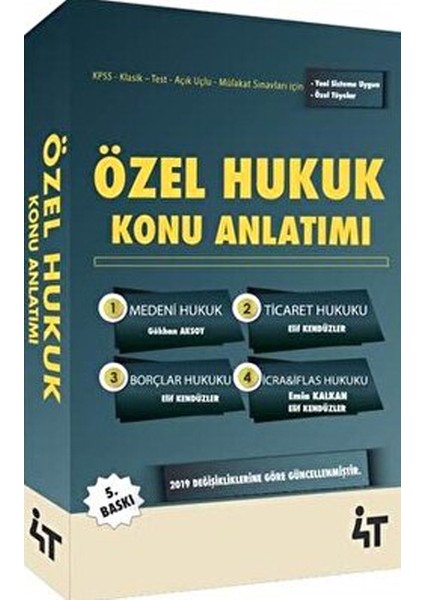 Özel Hukuk Konu Anlatımı - Elif Kendüzler
