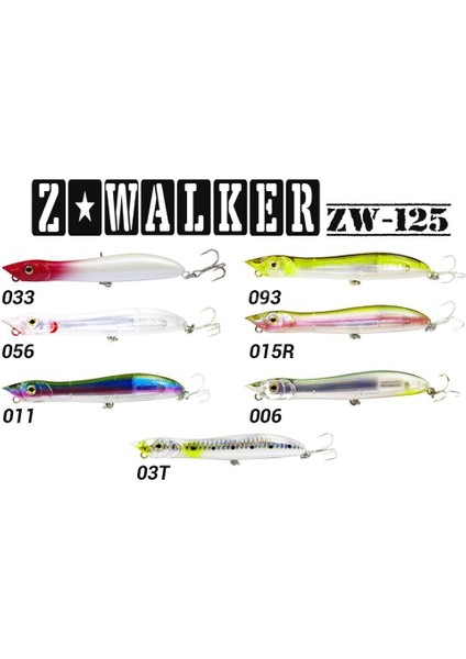 Z-Walker 125MM 18GR Su Üstü Maket Balık