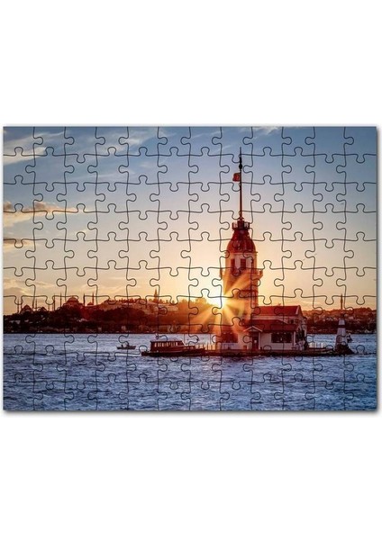 Renklerle Burç Sembolleri 120 Parça Puzzle Yapboz Mdf (Ahşap)