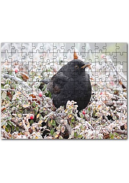 Sonbahar Rengi Ağaçlar ve Durgun Göl 120 Parça Puzzle Yapboz Mdf (Ahşap)
