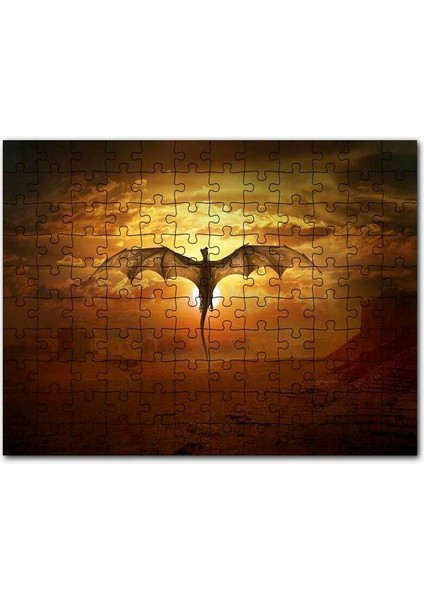 Kahverengi Atın Gözü Yakın Çekim 255 Parça Puzzle Yapboz Mdf (Ahşap)