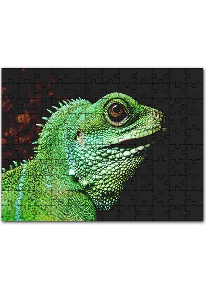 Beyaz ve Kırmızı Gelincikler Flu Arkaplan 120 Parça Puzzle Yapboz Mdf (Ahşap)