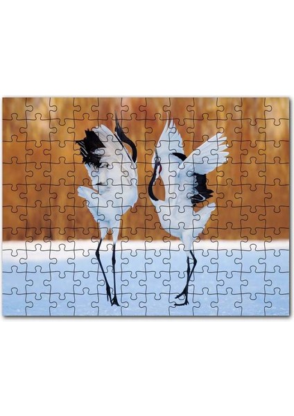 Yenilmezler Kaptan Amerika Logolu 120 Parça Puzzle Yapboz Mdf (Ahşap)