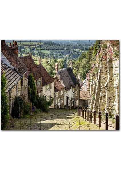 Gündoğumu Deniz Manzaralı Tepedeki Ağaç 500 Parça Puzzle Yapboz Mdf (Ahşap)