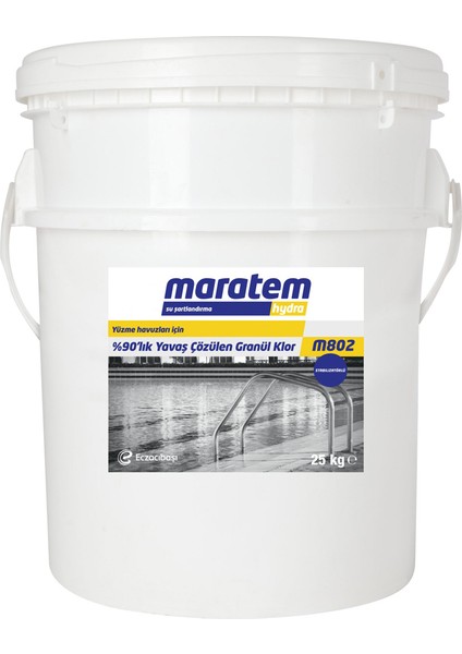 Maratem Eczacıbaşı - M802 %90'lık Granül Toz Klor 25KG