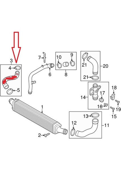 Audı A6 A7 3.0 Tdı Turbo Hortumu Silikon 4G0145738AH