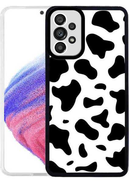 Samsung Galaxy A33 Kapak Kamera Korumalı Inek Desenli Ultra Ince Silikon Kılıf